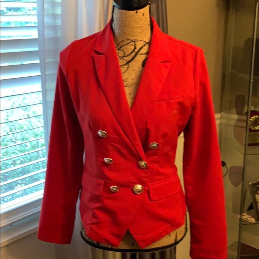 Red blazer